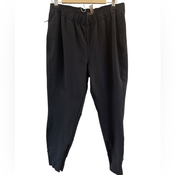 CALIA by Carrie Underwood Pants - Calia Womens Journey Knit Jogger Sz L Solid Black High Rise Zip Pockets